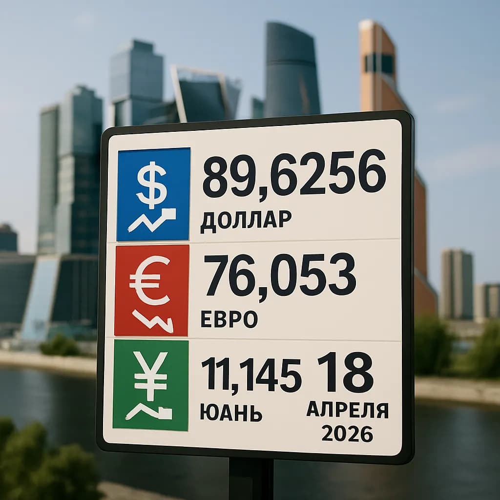 Динамика курса рубля 18 апреля 2024 года