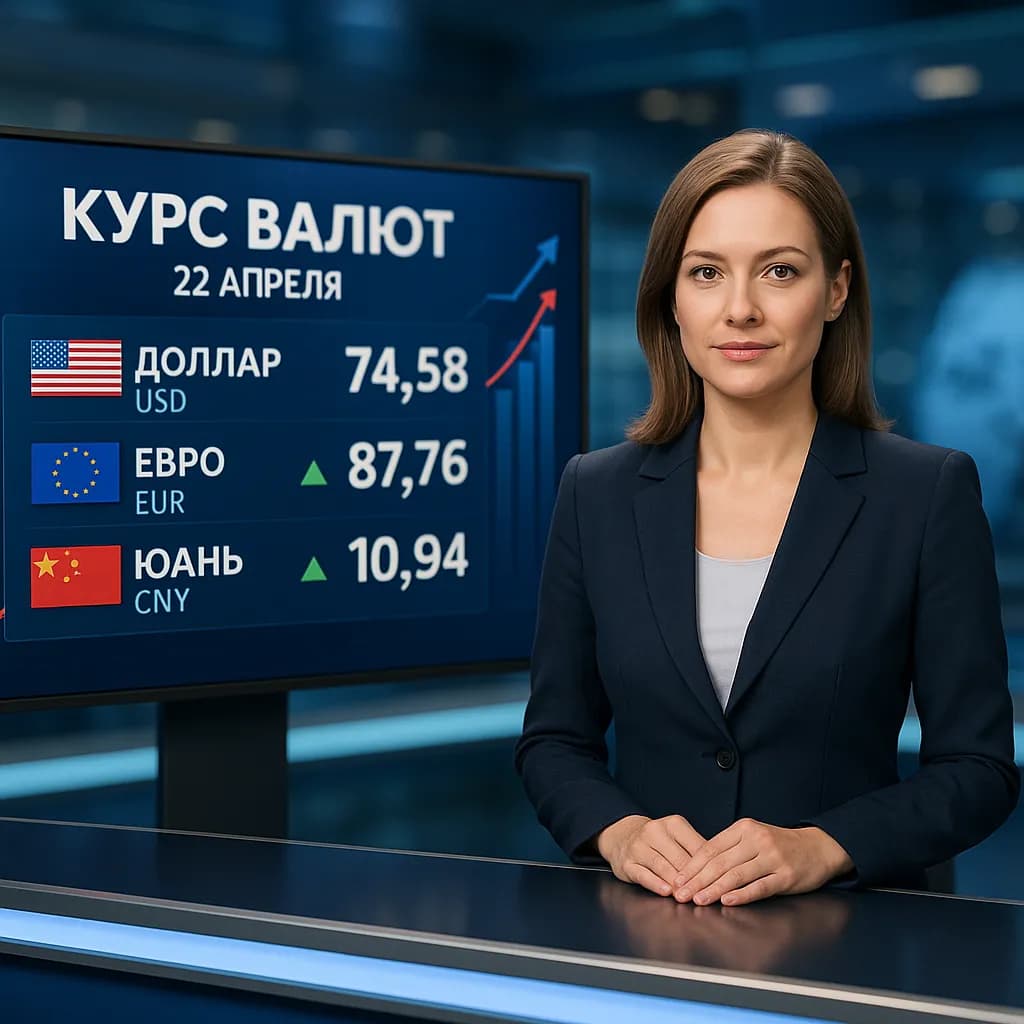 Рубль укрепляется: официальные курсы валют ЦБ РФ на 22 апреля 2026 года