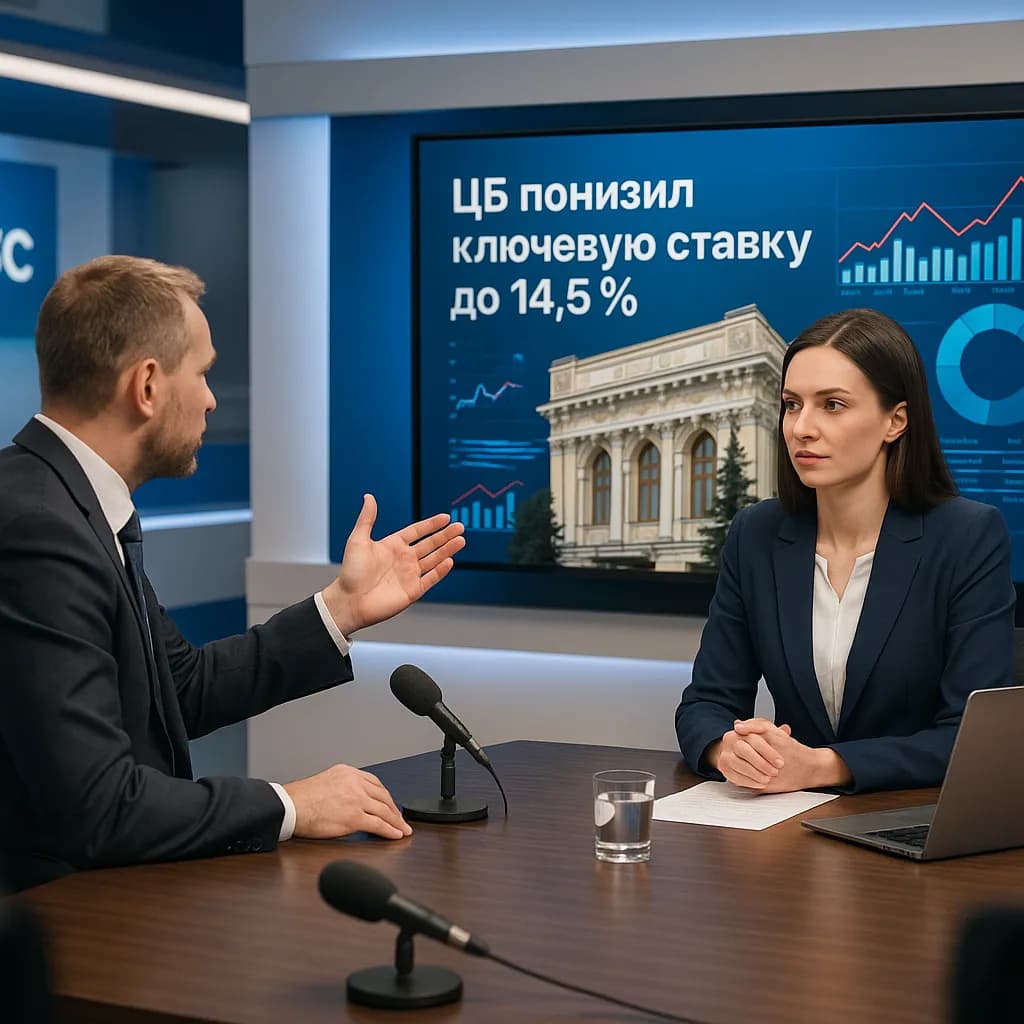ЦБ РФ понизил ключевую ставку до 14,5 %