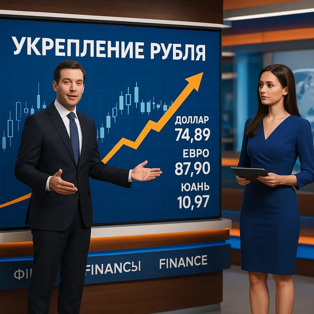 Рубль укрепляется на открытии торгов 27.04.2026