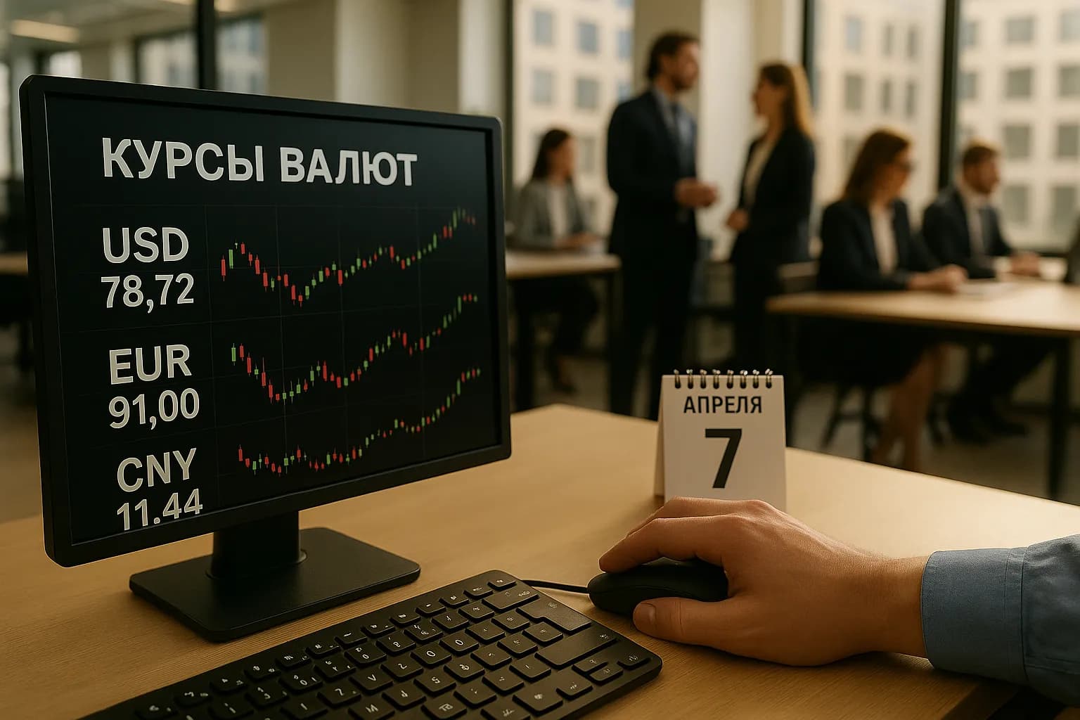 Курсы доллара, евро и юаня на 7 апреля 2026 года