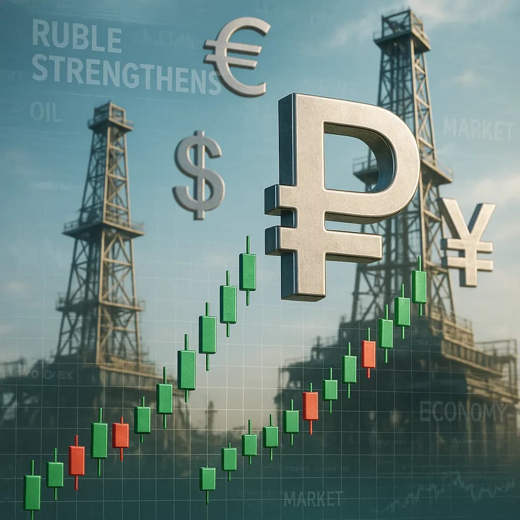 Рубль продолждает укрепляться