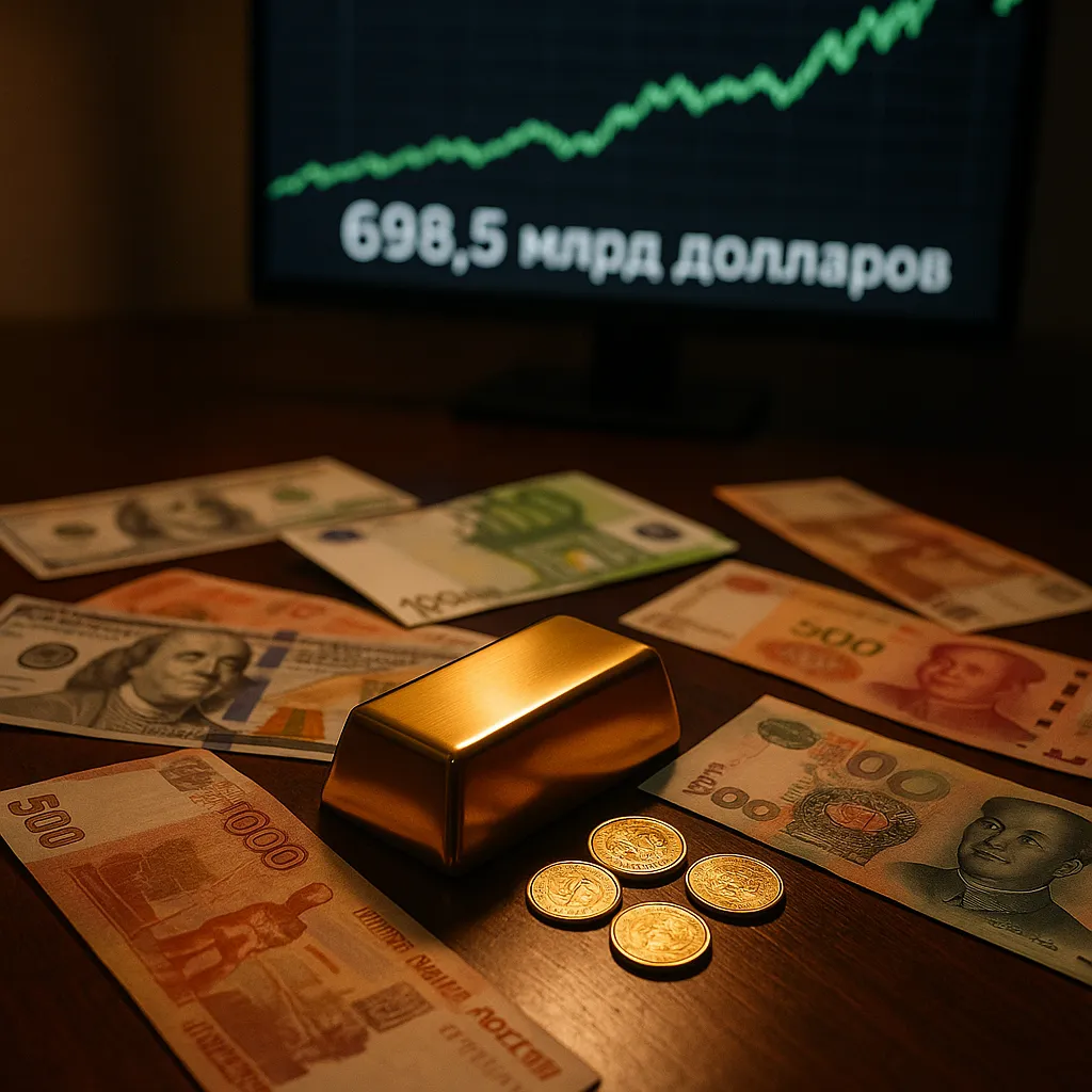 Международные резервы России выросли до 698,5 млрд долларов