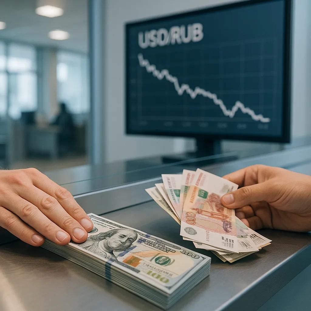 В последние месяцы россияне продают наличную валюту больше, чем покупают