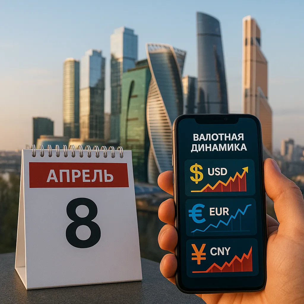 На 8 апреля 2026 года официальный курс доллара