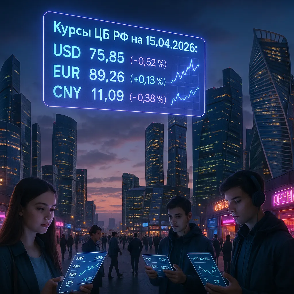 Курс доллара ЦБ опустился ниже 76 руб. Курсы валют на 15 апреля 2026