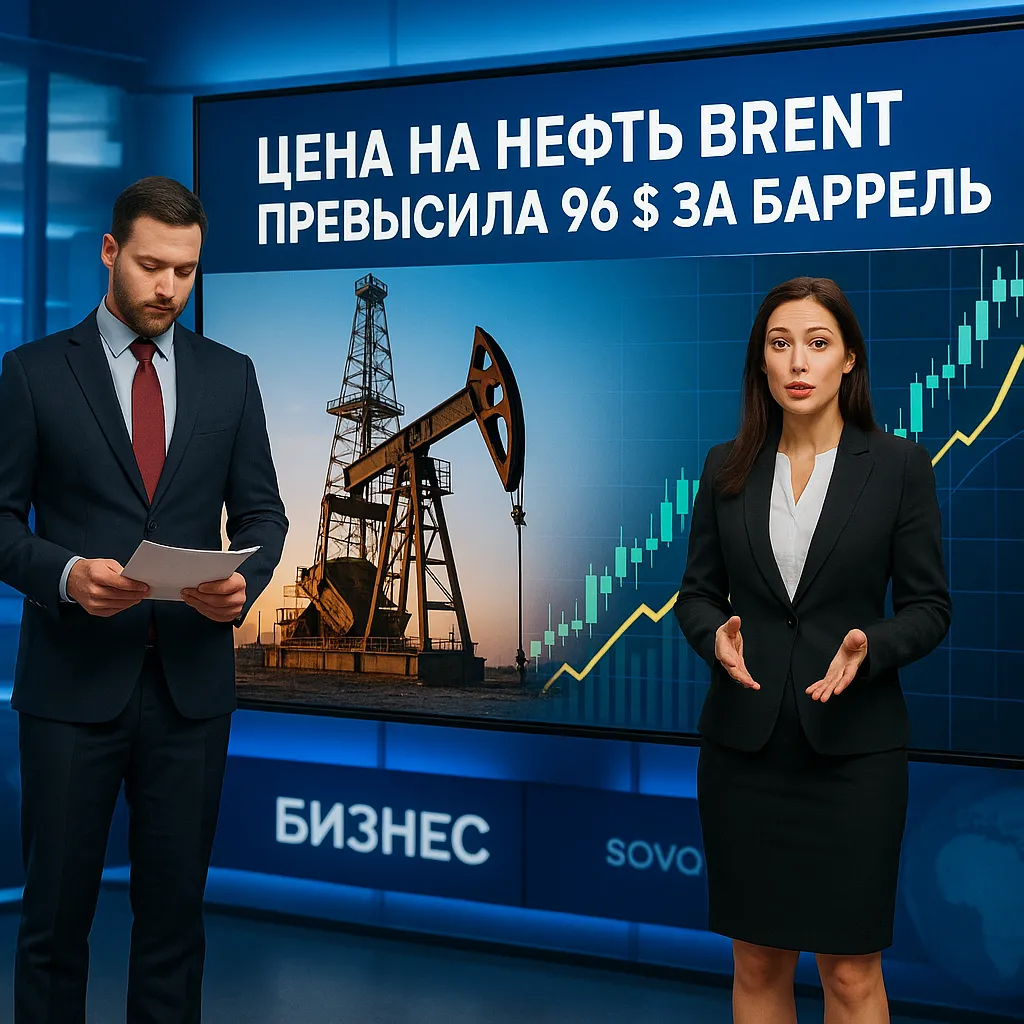 Цена нефти Brent превысила 96 долларов за баррель