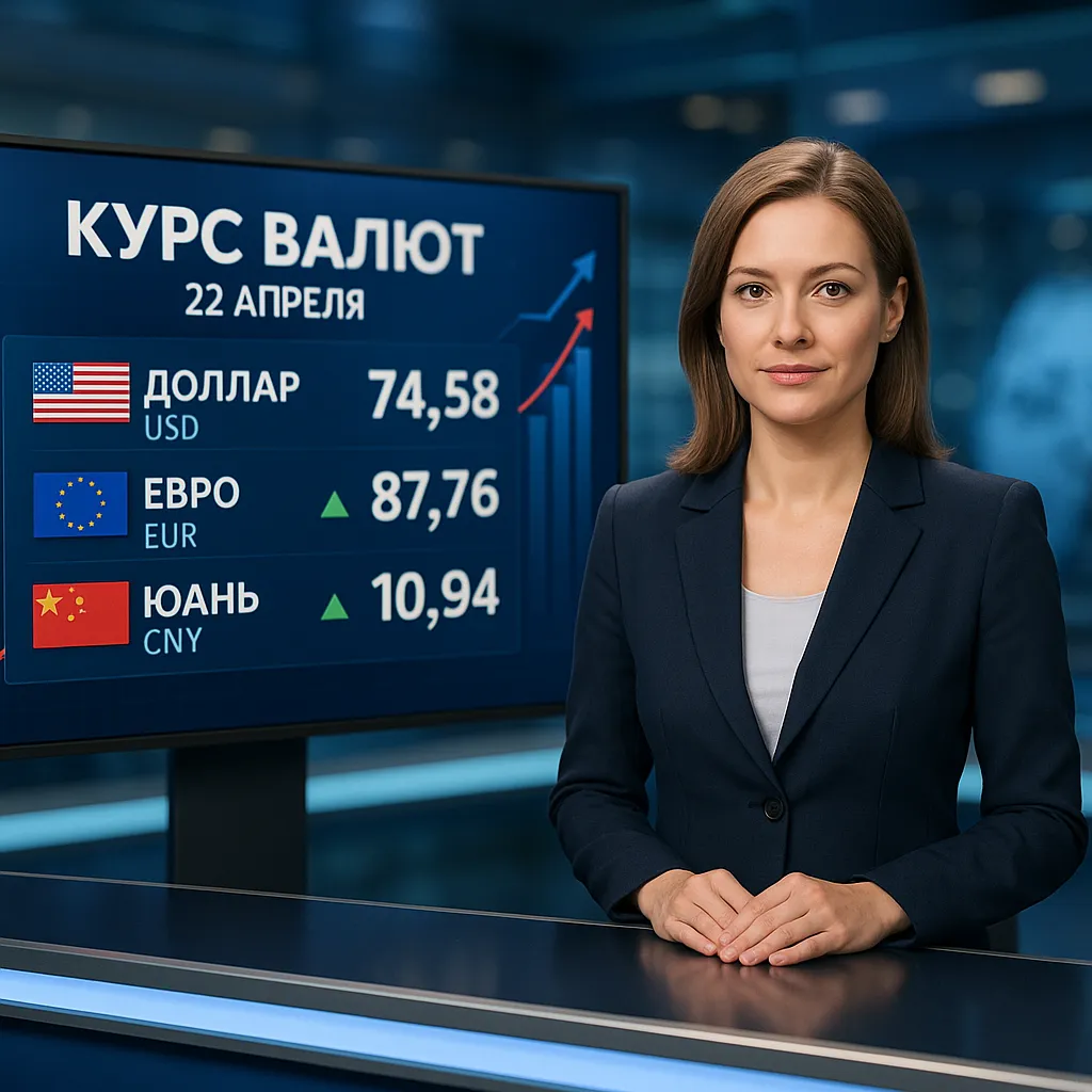 Рубль укрепляется: официальные курсы валют ЦБ РФ на 22 апреля 2026 года